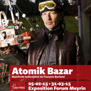 Affiche de l'exposition "Atomik Bazar". [meyrinculture.ch]