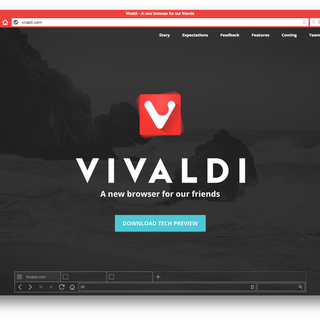 Le navigateur Vivaldi propose une interface minimaliste mais est pourvu de nombreuses fonctions avancées. [vivaldi]
