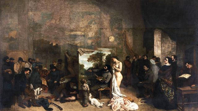 Gustave Courbet, "L'Atelier du peintre", 1855. [CC-BY-SA]