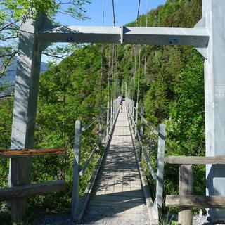 La passerelle a été construite en 2001. [Virginie Brawand]