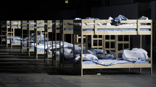 Un abri temporaire à Berlin [AP Photo/Markus Schreiber]