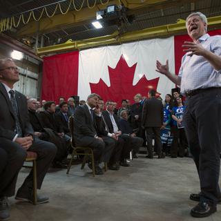 Stephen Harper, chef du Parti conservateur canadien. [The Canadian Press via AP/Keystone - Jonathan Hayward]