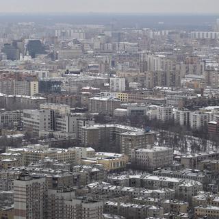 Vue sur la ville de Moscou. [EPA/Keystone - Yuri Kochetkov]