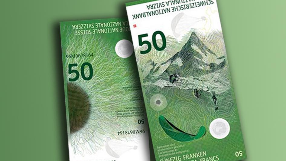 Le design définitif du nouveau billet de 50 francs - le premier de la 9e série - n'est pas encore connu. [Keystone]