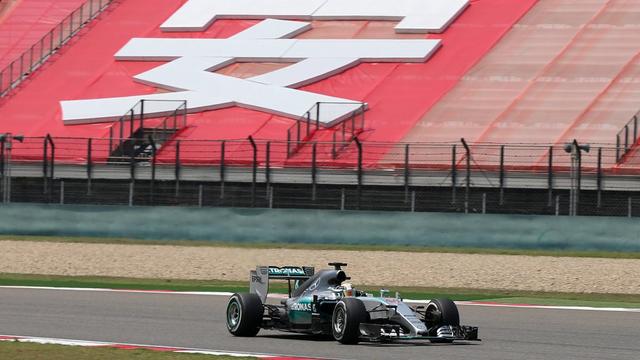 Hamilton a déjà signé six podiums, dont trois victoires en Chine. [Wu Hong]