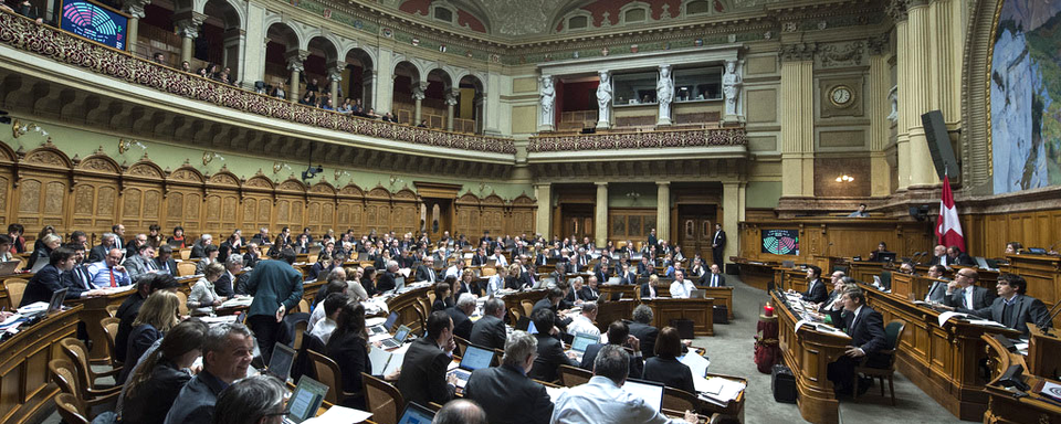 La session de printemps des Chambres fédérales débute lundi 02.03.2015. [Keystone - Peter Schneider]