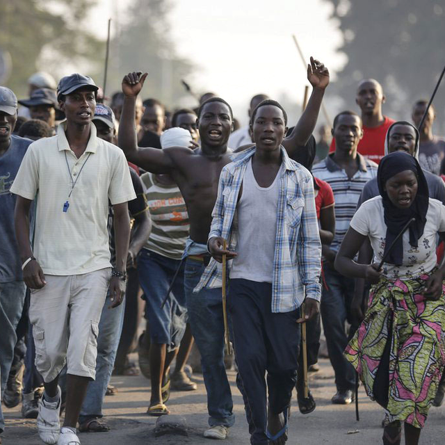 Les opposants au président burundais refusent de baisser les bras, malgré la répression. [EPA/Keystone - Dai KuroKawa]
