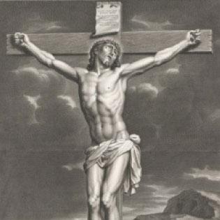 "La crucifixion", Gérard Edelinck (Anvers, 1640 - Paris, 1707) d’après
Eustache Le Sueur (Paris, 1617 - Paris, 1655) [MAH - André Longchamp]