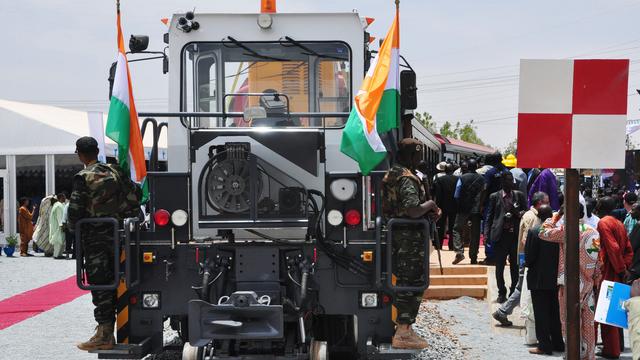 Inauguration du train qui va relier le Niger au Bénin. [afp - Boureima Hama]