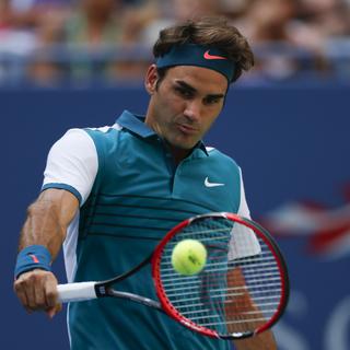 Federer (34 ans) n'a pas traîné sur le court. [Kena Betancur]