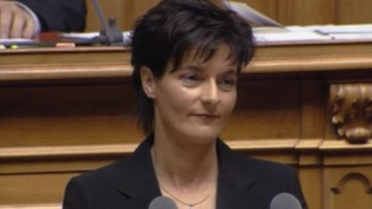 Ruth Metzler quitte le Conseil Fédéral en 2003. [RTS]