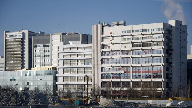 Vue du Campus Novartis à Bâle. [Keystone - Georgios Kefalas]