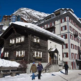 L'hôtel Monte Rosa de Zermatt. [AFP - Patrick frilet - hemis.fr]