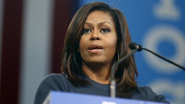 Michelle Obama a livré un discours passionné, condamnant notamment les propos sexistes de Donald Trump. [AP/Keystone - Jim Cole]