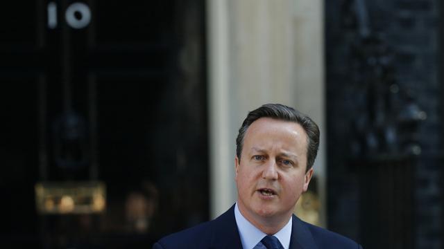 David Cameron devant le 10, Downing Street. [AP/Keystone - Alastair Grant]