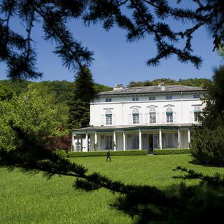 Le musée sera installé au manoir de Ban, ancienne demeure de Charlie Chaplin, à Corsier-sur-Vevey. [Keystone - Jean-Christophe Bott]