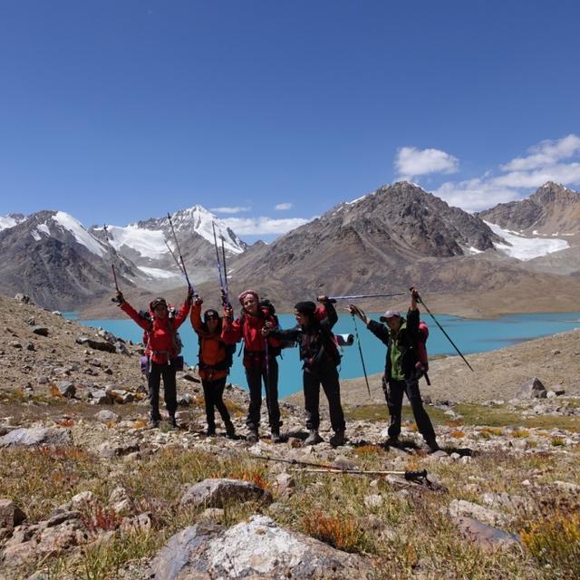 Arrivée au lac de Sarez. [DR - Christine Oriol]