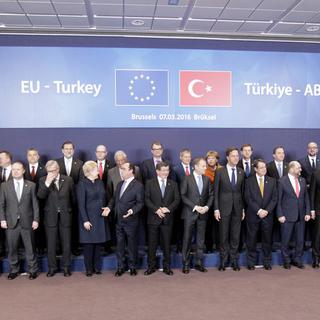 L'UE cherche un accord avec Ankara pour tarir le flux de migrants. [AP/Keystone - Francois Walshaerts]