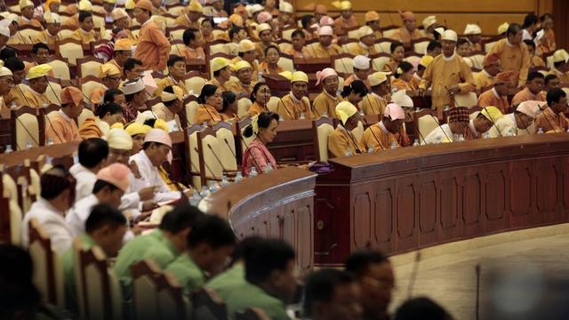 Le Parlement birman dominé par le parti d'Aung San Suu Kyi. [EPA/Hein Htet]