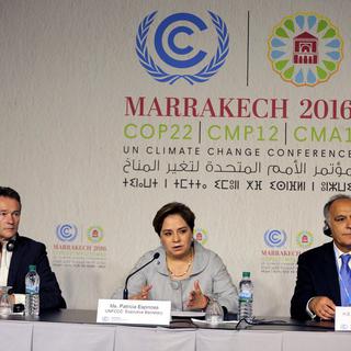La COP22 est confrontée à la mise en oeuvre de l'accord de Paris. [EPA/Keystone - Mohamed Messara]
