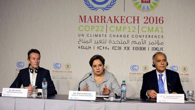 La COP22 est confrontée à la mise en oeuvre de l'accord de Paris. [EPA/Keystone - Mohamed Messara]