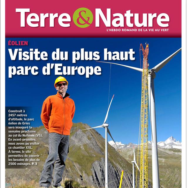 Le dernier numéro de l'hebdomadaire romand "Terre&Nature". [Terre&Nature]