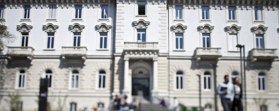 Le bâtiment central de l'Université de la Suisse italienne à Lugano. [Keystone - Gaëtan Bally]