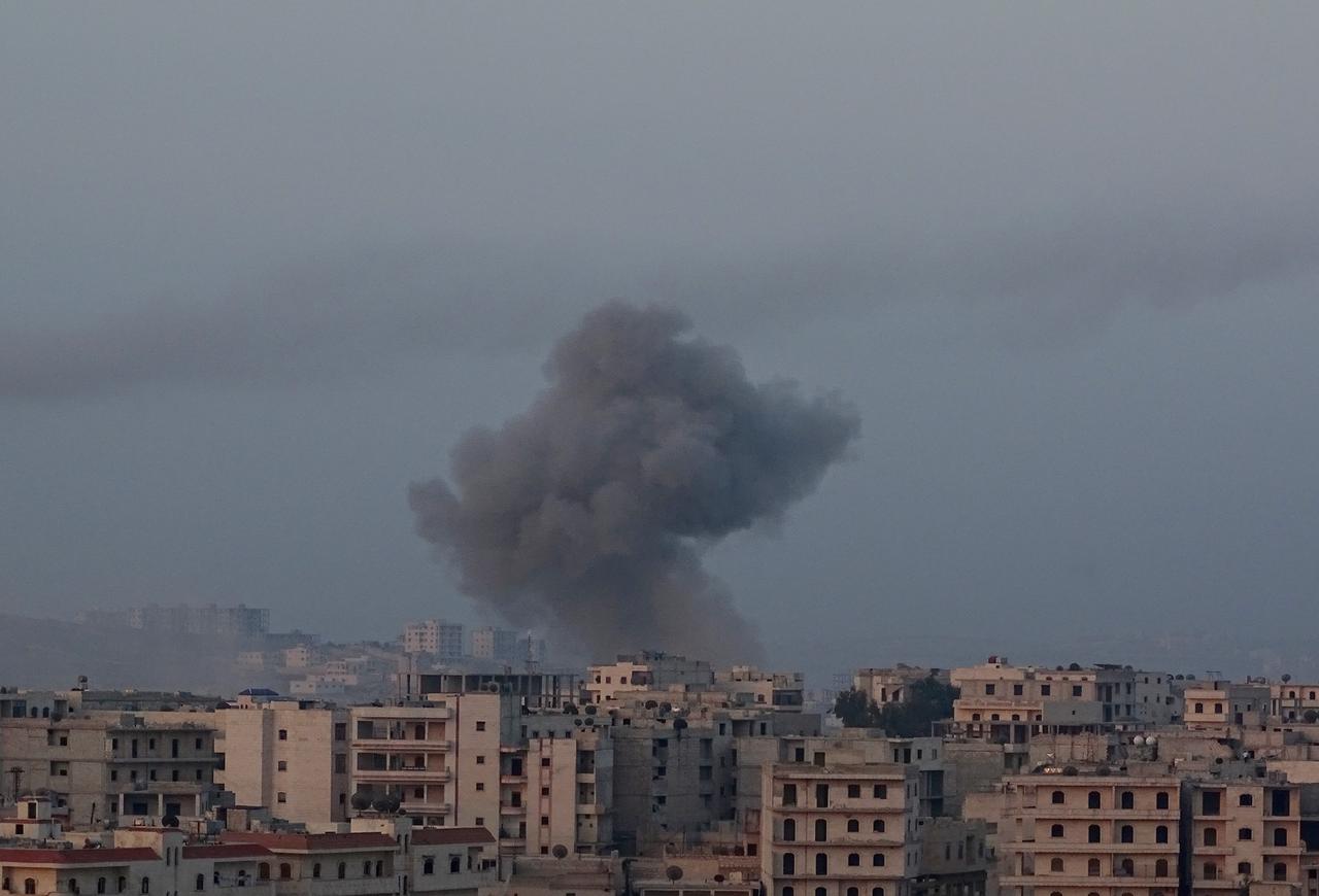 Le village de Kafr Hamrah, près d'Alep, contrôlé par l'opposition syrienne, a été bombardé dimanche à l'aube. [Anadolu Agency - Ahmed Muhammed Ali]