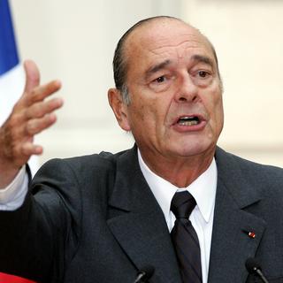 Jacques Chirac quand il était encore à l'Elysée en 2005. [afp - Patrick Kovarik]