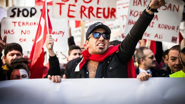 Marche contre le terrorisme, le 10 avril 2016 à Gand, en Belgique. [AFP - Kurt Desplenter]