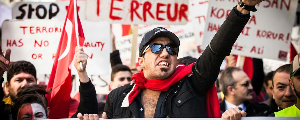 Marche contre le terrorisme, le 10 avril 2016 à Gand, en Belgique. [AFP - Kurt Desplenter]