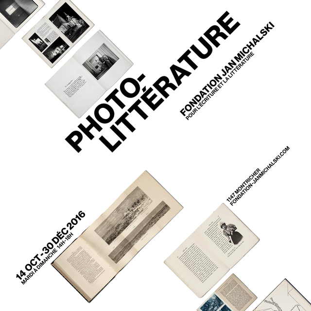 Affiche de l'exposition "Photo-littérature".