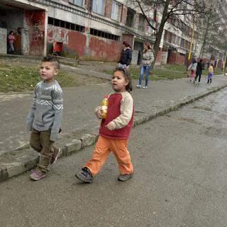 Kosice abrite l’un des plus grands quartiers d'accueil des roms en Europe centrale, Lunik IX. [AFP - Samuel Kubani]