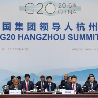 Xi Jinping a appelé à plus de coordination entre les Etats membres du G20. [key - P Photo/Mark Schiefelbein, Pool]