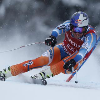 Le skieur norvégien Aksel Lund Svindal lors du Super G de Kitzbühel en janvier 2014. [Keystone - Shinichiro Tanaka]