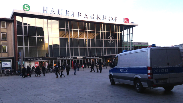 La gare centrale de Cologne. [RTS - Rouven Gueissaz]