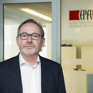 Marc-André Berclaz, directeur de l'antenne valaisanne de l'EPFL Valais Wallis. [Keystone - Jean-Christophe Bott]