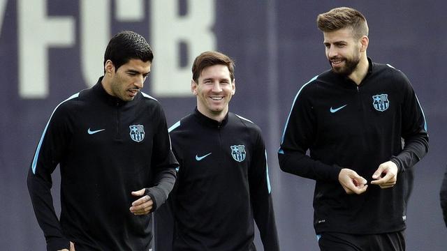 Messi et Cie sereins à l'heure de l'entraînement. [A.Estevez]