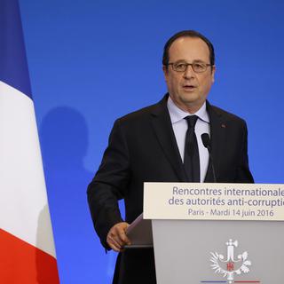 François Hollande lors d'un discours mardi matin. [AFP - François Guillot]