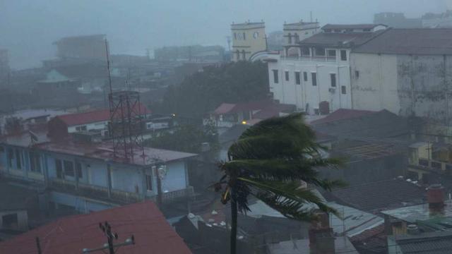 L'ouragan Matthew a frappé mardi Baracoa, à Cuba. [ap/Keystone - Ramon Espinosa]