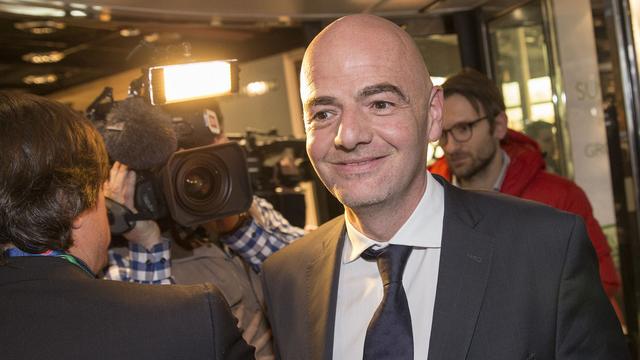 Gianni Infantino est le 9e président de la FIFA depuis sa création en 1904. [Keystone - Patrick B. Kraemer]