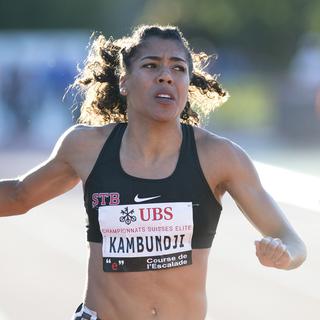 La sprinteuse suisse Mujinga Kambundji. [Keystone - Martial Trezzini]