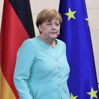 La chancelière allemande Angela Merkel. [AFP - John MacDougall]