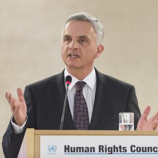Didier Burkhalter à l'ouverture de la 31e session du Conseild es droits de l'homme. [key - Sandro Campardo]