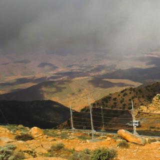Des filets à brouillard installés dans le sud-ouest du Maroc.
Aïssa Derhem
Association Dar Si Hmad [Association Dar Si Hmad - Aïssa Derhem]