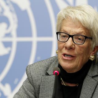 L'ancienne procureure générale du tribunal pénal international Unies Carla del Ponte a été distinguée pour son travail. [reuters - Pierre Albouy]