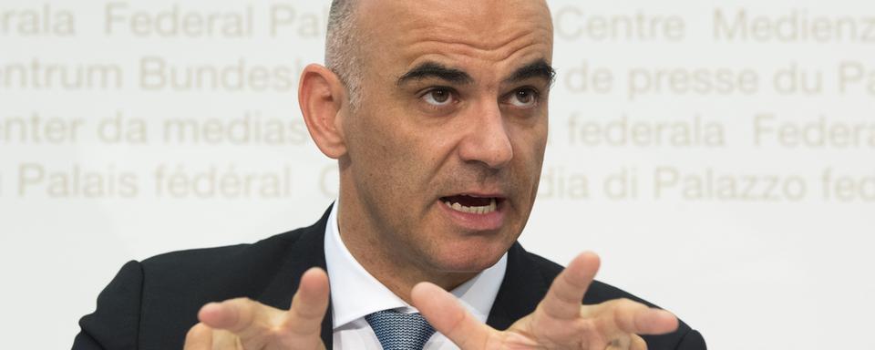 Le conseiller fédéral en charge de l'Intérieur Alain Berset. [Keystone - Anthony Anex]