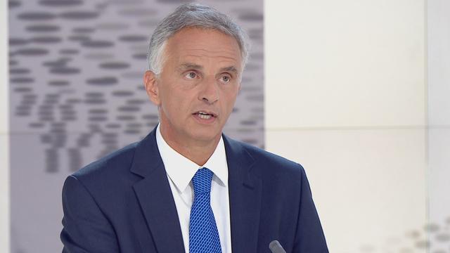 Didier Burkhalter lors de l'entretien qu'il a accordé à la RTS, ce mardi 23 août 2016.