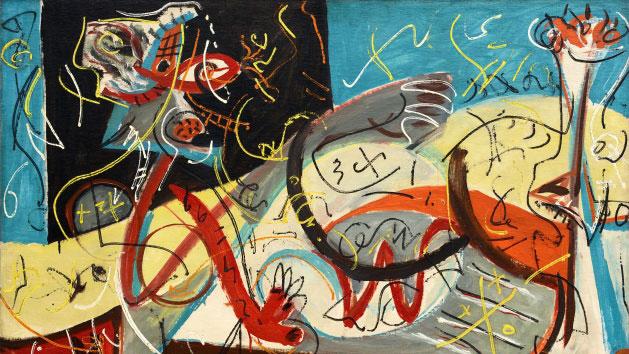 "Stenographic Figure", oeuvre de Jackson Pollock (1912-1956). [The Museum of Modern Art, New York/Scala, Florence]