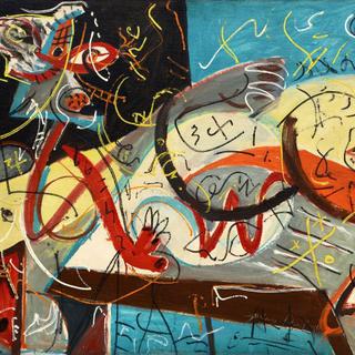 "Stenographic Figure", oeuvre de Jackson Pollock (1912-1956). [The Museum of Modern Art, New York/Scala, Florence]